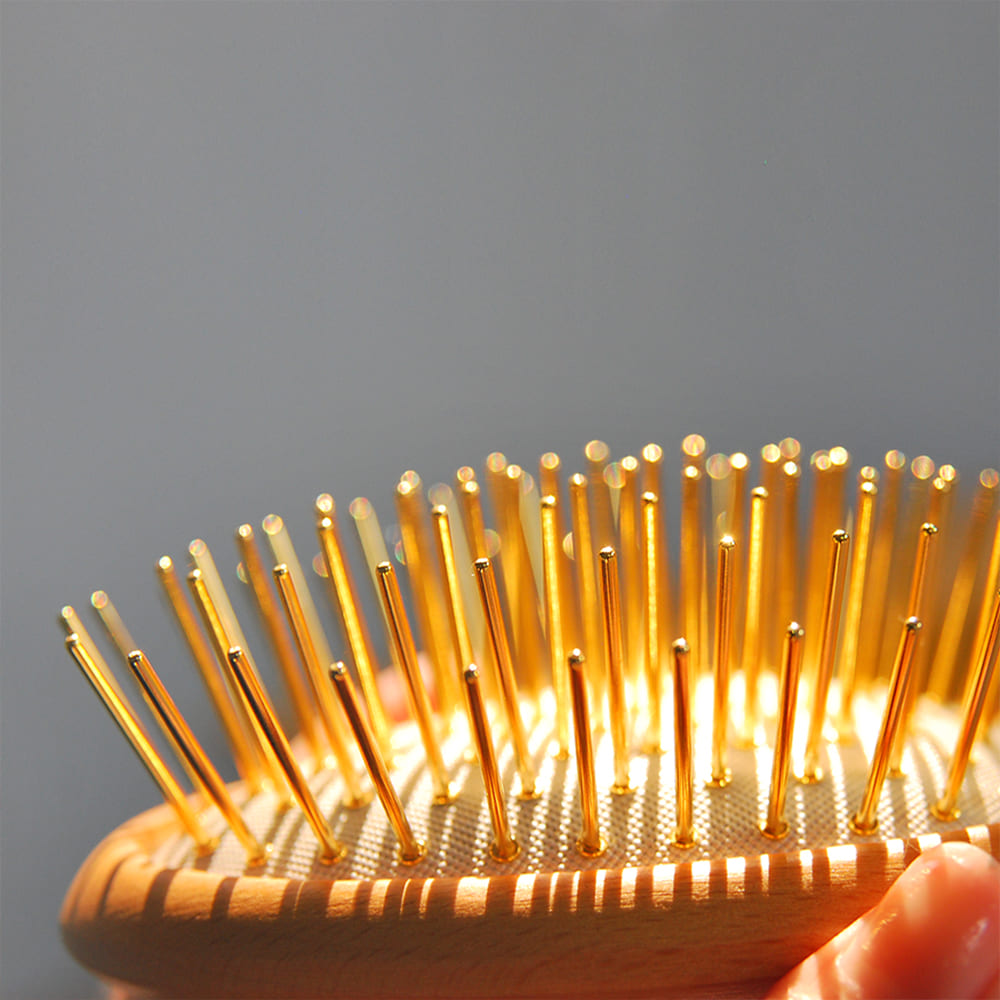 AURAI歐萊依 Rua針好梳 遠紅外線按摩梳組(24k金針+竹針)
