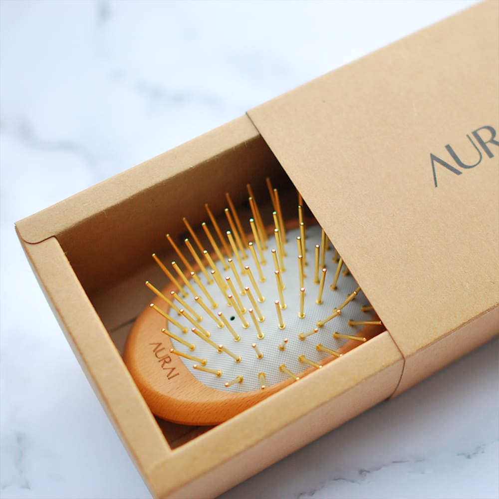 AURAI歐萊依 Rua 針好梳 遠紅外線按摩梳(24k金針)