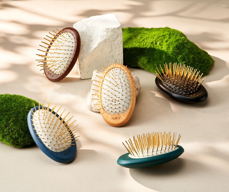 【翁琬柔專屬優惠】AURAI歐萊依 Rua 針好梳 遠紅外線按摩梳（24k金針）