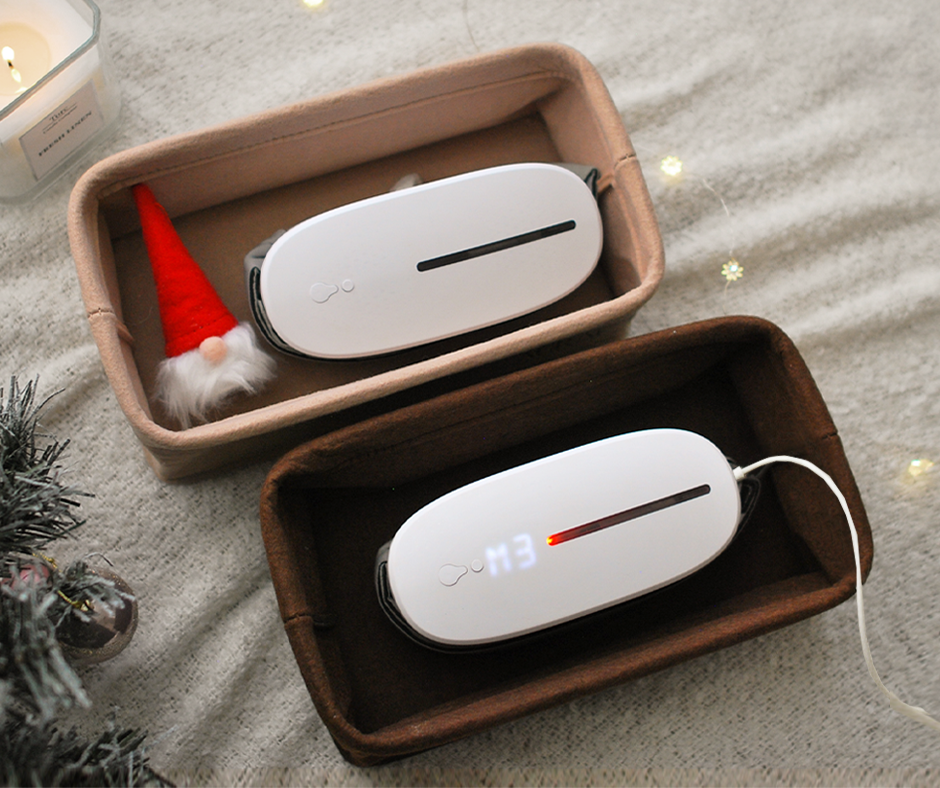 【🎅🏻年末聖誕限定】AURAI歐萊依 酷熱敷 Vision Plus（水波式冷熱敷眼罩）專屬收納籃 組合