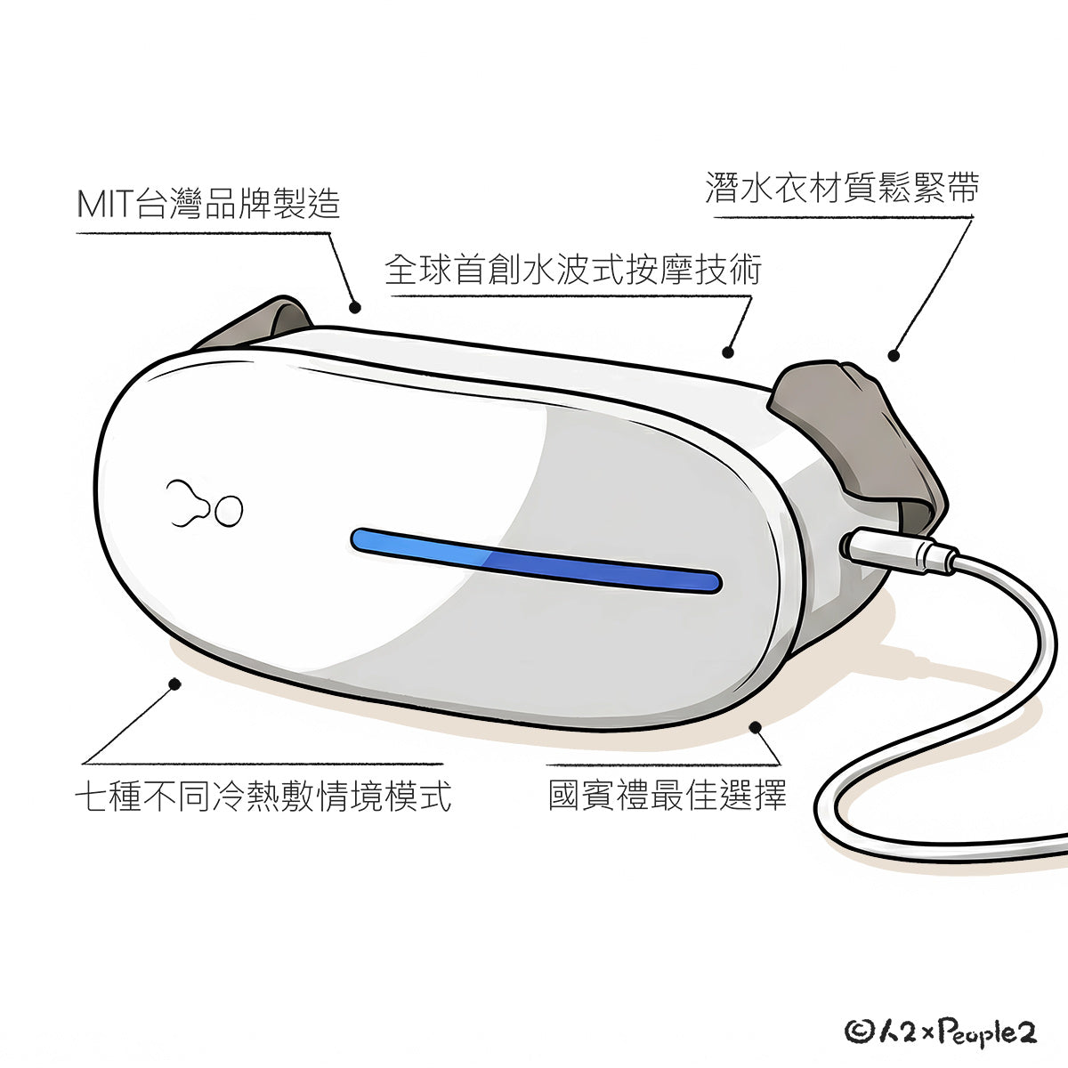 【人2專屬優惠】AURAI歐萊依 酷熱敷 Vision Plus（水波式冷熱敷眼罩）