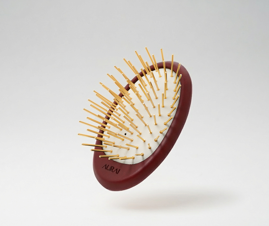 【🎅🏻年末聖誕限定】AURAI歐萊依 Rua 針好梳 遠紅外線按摩梳（24k金針）