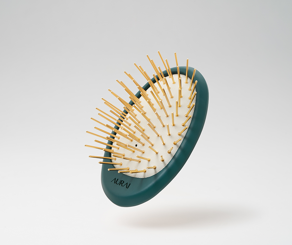 【🎅🏻年末聖誕限定】AURAI歐萊依 Rua 針好梳 遠紅外線按摩梳（24k金針）
