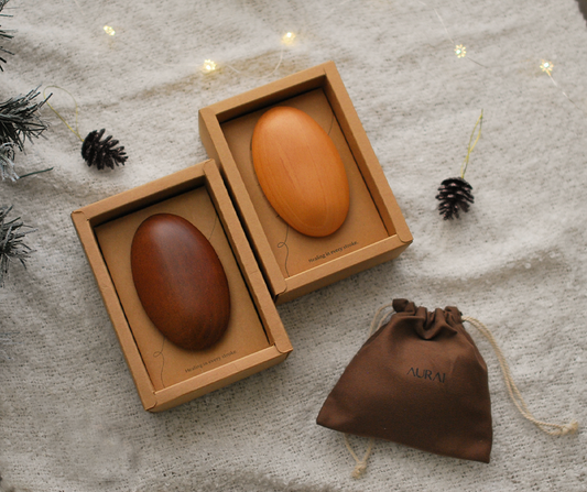 【🎅🏻年末聖誕限定】AURAI歐萊依 Rua 針好梳 遠紅外線按摩梳（24k金針）