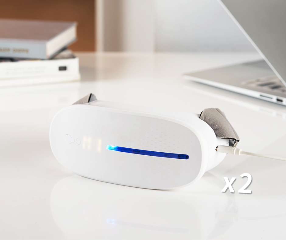 AURAI歐萊依 酷熱敷 Vision Plus（水波式冷熱敷眼罩） 雙機組合優惠